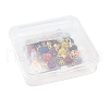 24Pcs 12 Colors Polymer Clay Rhinestone Beaded Pendants PALLOY-PH01793-3