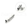 Tarnish Resistant Column 304 Stainless Steel Bayonet Clasps STAS-M198-15-1