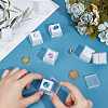 Olycraft 24Pcs Square Transparent Plastic Loose Diamond Box CON-OC0001-68A-3