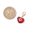 3Pcs Heart with Star Moon Sun Glass Pendant Decorations HJEW-JM03166-02-3