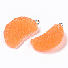 Opaque Resin Pendants X-RESI-T028-72-3