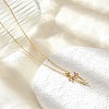 Brass Micro Pave Cubic Zirconia Pendant Necklaces NJEW-S441-05G-3