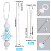 SUNNYCLUE 8Pcs Iron Bar Beadable Pendant Decorations for Jewelry Making DIY Crafts IFIN-SC0001-76-2