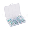 497Pcs 5 Style Rainbow ABS Plastic Imitation Pearl Beads OACR-YW0001-09B-4