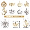 SUNNYCLUE 24Pcs 8 Style Alloy Pendants FIND-SC0001-43-2