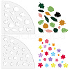 Acrylic Tie Dye Stencils Reusable Art Painting Template DIY-WH0429-004-1