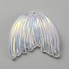 Grandient Color Transparent Resin Pendants RESI-WH0026-74C-1