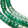 Natural Dyed & Heated Green Onyx Agate Beads Strands G-Q002-C02-01-4