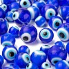 3 Strands 3 Style Handmade Evil Eye Lampwork Round Bead Strands LAMP-LS0001-12B-4