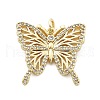 Brass Micro Pave Cubic Zirconia Pendants KK-A237-01E-G-1
