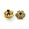 Tibetan Style Bead Caps X-TIBEB-E016-AG-1