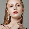 CHGCRAFT 64Pcs 2 Style Alloy Open Back Bezel Pendants PALLOY-CA0002-30-5