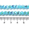Electroplate Glass Beads Strands GLAA-A014-01D-4