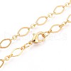 Brass Cable Chains Necklace Making MAK-S072-16A-G-2