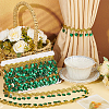 Polyester Lace Ribbon with Plastic Charms Tassel OCOR-WH0078-202A-03-5