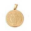 Ion Plating(IP) 304 Stainless Steel Pendants STAS-A053-24B-G-1