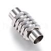 Tarnish Resistant 304 Stainless Steel Magnetic Clasps with Glue-in Ends STAS-D159-22-1