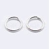 925 Sterling Silver Open Jump Rings STER-F036-02S-0.8x5mm-2