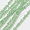 Natural Green Aventurinee Beads Strands G-A129-3mm-D03-1