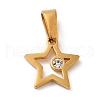 PVD Vacuum Plating 304 Stainless Steel Pendants STAS-M322-07G-1