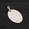 Tarnish Resistant 201 Stainless Steel Stamping Blank Tag Pendants STAS-I032-178-2