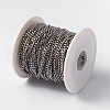 Tarnish Resistant Unwelded 304 Stainless Steel Curb Chains CHS-L014-23P-2