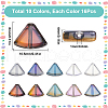SOFPLATE 160Pcs 10 Styles Electroplate Transparent Glass Beads Strands EGLA-SP0001-21-2
