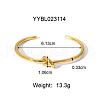 Knot Stainless Steel Cuff Bangles for Women TU4050-3-3