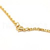 Fashionable 304 Stainless Steel Cable Chain Necklace Making STAS-A028-N081G-3
