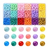 18 Colors Opaque Acrylic Beads DIY-YW0005-37-1