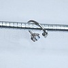 Claw Cone 304 Stainless Steel Cubic Zirconia Hoop Lip Rings FS-WG1AB27-25-2