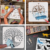 PET Hollow Out Drawing Painting Stencils DIY-WH0391-0523-4