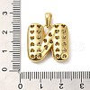 Brass Micro Pave Cubic Zirconia Pendants KK-E061-03G-14-3