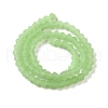 Imitation Jade Frosted Glass Bead Strands EGLA-A039-J6mm-MD01-2