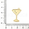 Brass Micro Pave Cubic Zirconia with Enamel Pendants KK-G526-19G-02-3