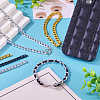 Yilisi 6M 3 Colors Oxidated Aluminium Twisted Chains CHA-YS0001-03-15
