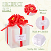 Clear PVC Candy Gift Packaging Boxes with Ribbon & Artificial Flower CON-TAC0001-20C-5