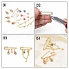 Iron Brooch Findings X-KK-S345-025-1-2