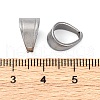 Tarnish Resistant 304 Stainless Steel Snap on Bails STAS-G127-02P-3