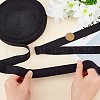 AHADERMAKER 25M Nylon Fold Over Elastic Wide Band Ribbon DIY-GA0005-60B-3