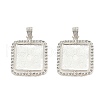 Alloy Pendant Cabochon Settings FIND-XCP0003-31-1