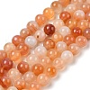 Natural Red Agate Beads Strands G-A248-A06-04-2