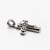 Tarnish Resistant Hot Fashion Bi-Color 201 Stainless Steel Cross Pendants STAS-F010-41P-2