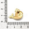 304 Stainless Steel Micro Pave Cubic Zirconia Charms STAS-Q347-05B-G-2