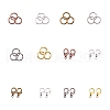 Alloy Lobster Claw Clasps and Iron Open Jump Rings FIND-YW0001-09A-3