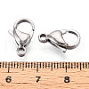 304 Stainless Steel Lobster Claw Clasps STAS-T065-15mm-34P-3