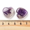 Mother's Day Gifts Heart Natural Amethyst Palm Stones G-C134-06A-26-3