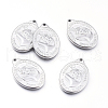 Non-Tarnish 304 Stainless Steel Pendants STAS-F240-07P-B-1