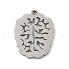 304 Stainless Steel Charms STAS-S174-16P-1