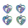 304 Stainless Steel Pendant Rhinestone Settings STAS-N098-225M-2